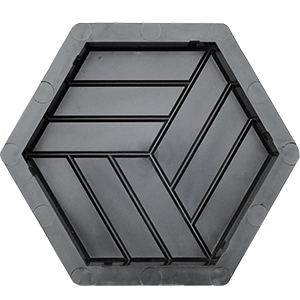 Форма для брусчатки Шестигранник 3D куб В (набор)